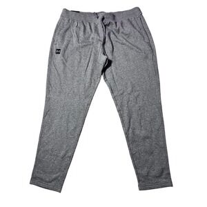 Under Armour Mens Gray Fleece Jogger Sweatpants Athletic 3XL Loose Fit Tapered